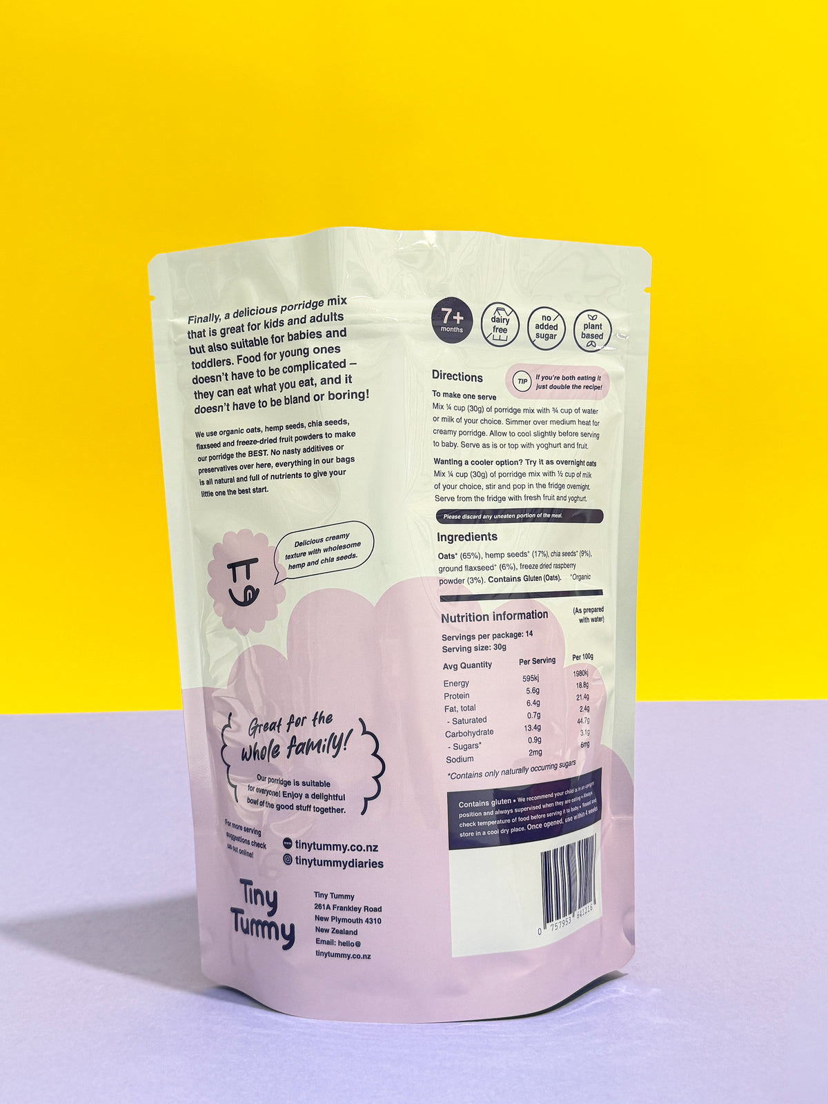 Superfood Porridge Mix - Raspberry